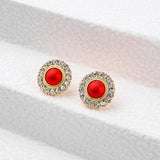 Earrings Frosted Shell Beads Solid Color – Surprise Gifts — 6