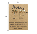 Twelve Constellation Card Fashion Stud Earrings – Stylish Gifts — 8