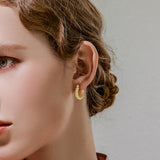 Women's Sterling Silver Twist Earrings – Gifts for Her — 1
