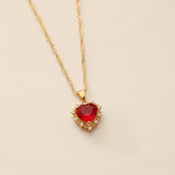Women's Full Diamond Zircon Love Necklace – Jewelry Gift Ideas — 6