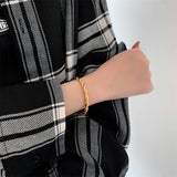 Titanium Steel Plated 18K Gold Fashion Twist Women's – Stylish Gifts — 5