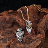 Triangle Shield Compass Pendant Viking Character – Jewelry Gift Ideas — 3