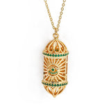 Brass Gold Plated Micropaved Zircon 3D Birdcage – Jewelry Gift Ideas — 7