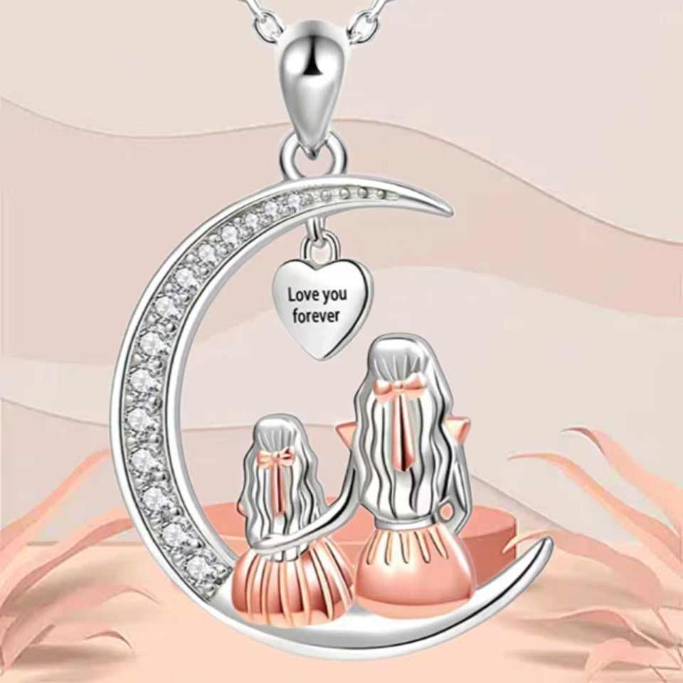 Elegant Pendant Crescent Necklace Simple – Jewelry Gift Ideas — 1