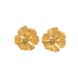 Retro Graceful Earrings Stainless Steel 18K Gold – Holiday Gift Ideas — 3