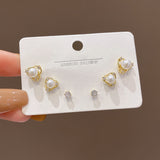 Women's Fashion Simple Silver Pin Earrings Set – Stylish Gifts — 8