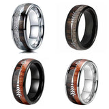 Titanium Steel Ring Velvet Black Sandalwood – Special Occasion Gifts — 6