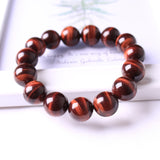Natural Red Tiger Eye Gemstone Single Circle – Jewelry Gift Ideas — 1