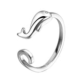 Women's Sterling Silver Dolphin Shape Ring – Gifts for Her — 5