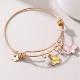 Oil Dripping Butterfly Small Flower Bracelet – Jewelry Gift Ideas — 6
