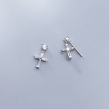 Set diamond cross temperament earring – Jewelry Gift Ideas — 3