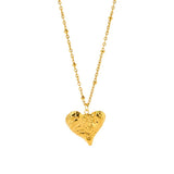 Irregular Peach Heart Pendant Necklace 18K Gold – Jewelry Gift Ideas — 2
