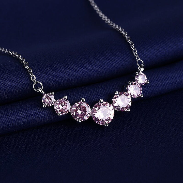 Zircon Straight Chain Necklace Women's Pendant – Jewelry Gift Ideas — 1