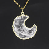 Star Moon Faceted Pendant White Crystal – Jewelry Gift Ideas — 10