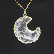 Star Moon Faceted Pendant White Crystal – Jewelry Gift Ideas — 10