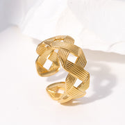 Titanium Steel Ring Female Leaf Love Shape – Gifts for Her — 3