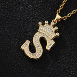Stainless Steel Chain Zircon Alphabet Pendant – Jewelry Gift Ideas — 4