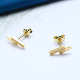 Geometric Zircon Anti Allergy Earrings – Birthday Gifts — 2
