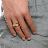 Stainless Steel Men's Ring Can Be Engraved – Gifts for Him — 2
