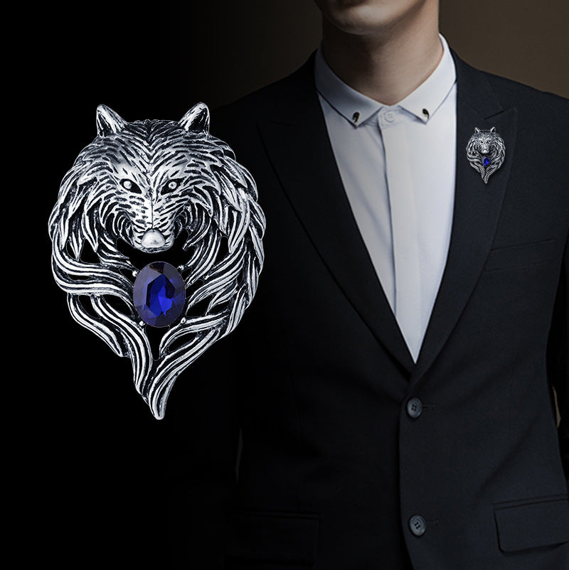 Retro Domineering Wolf Brooch Male Personality – Jewelry Gift Ideas — 1