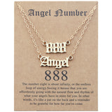 Angel Lucky Number Set Clavicle Card Necklace – Jewelry Gift Ideas — 6
