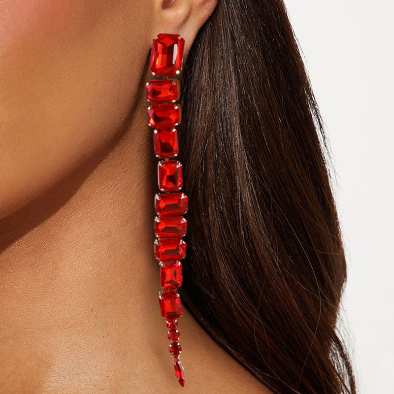 Earrings Women's Valentine's Day Irregular Rhinestone – Gifts for Her — 1