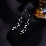Sterling Silver Needle Hollow Earrings For Women – Gifts for Her — 3