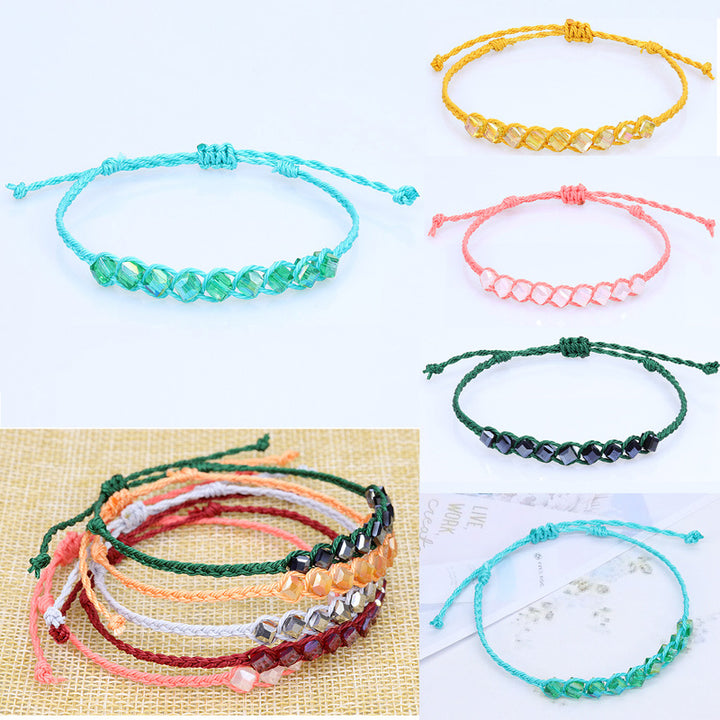 Handmade Cubic Crystal Bead Bracelet – Jewelry Gift Ideas — 1