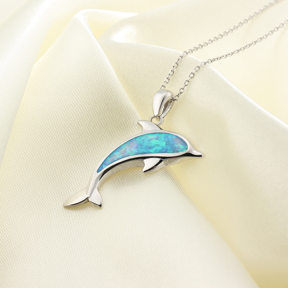 Ocean Dolphin Pendant Copper Necklace – Jewelry Gift Ideas — 1
