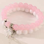 Hollow Cross Color Beaded Bracelet – Jewelry Gift Ideas — 3