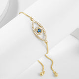 Women's Copper Set Zirconia Pull Eye Bracelet – Jewelry Gift Ideas — 7