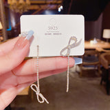 Ladies Fashion Personality Bow Knot Tassel Earrings – Stylish Gifts — 3
