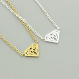 Metal Diamond Ring Pendant Necklace – Jewelry Gift Ideas — 1