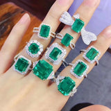 Light Luxury And Exquisite Square Emerald Ring – Jewelry Gift Ideas — 2