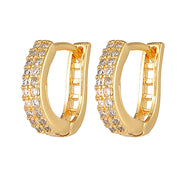 Fashion Copper Plating 18K Gold Earrings Ins Geometric – Stylish Gifts — 2