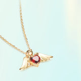 Little Angel Pendant Versatile Garnet Clavicle – Jewelry Gift Ideas — 1