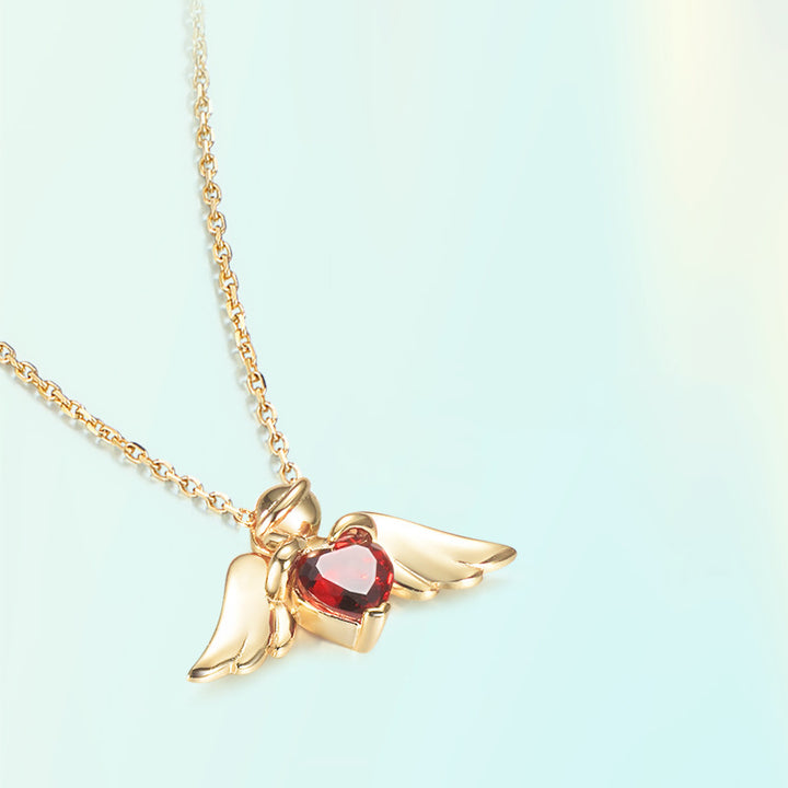 Little Angel Pendant Versatile Garnet Clavicle – Jewelry Gift Ideas — 1