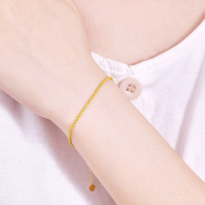 Gold Hemp Rope Bracelet Hollow – Jewelry Gift Ideas — 1