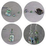 Vintage Beaded Shell Pendant Earrings – Jewelry Gift Ideas — 2