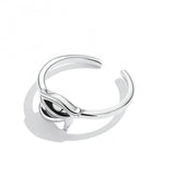 Sterling Silver S925 Simple Eye Guard Ring – Stylish Gifts — 4