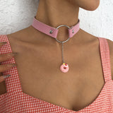 Personalized Neck Leather Metal Buckle Necklace – Jewelry Gift Ideas — 4