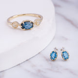 But London Blue Topaz Earrings – Surprise Gifts — 3