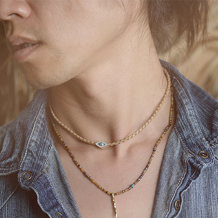 Leather Rope Adjustable Necklace – Jewelry Gift Ideas — 1