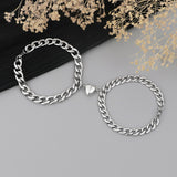Magnetic Stainless Steel Heart Charm Couple – Jewelry Gift Ideas — 1