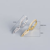 S925 Sterling Silver Geometric Tapered Diamond – Meaningful Gifts — 1