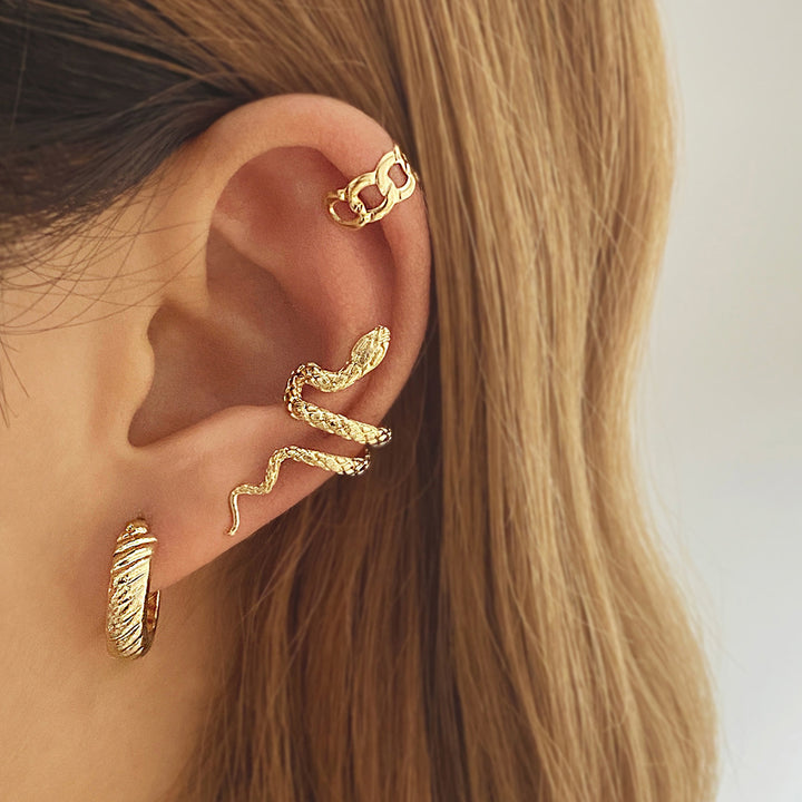 Retro Snake Suit Stud Earrings Three-piece Set – Practical Gifts — 1