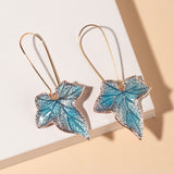 Creative Jagged Faux Wood Gold Leaf Earrings – Everyday Gifts — 9
