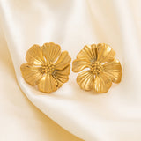 Retro Graceful Earrings Stainless Steel 18K Gold – Holiday Gift Ideas — 6