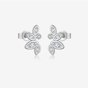 S925 Sterling Silver Leaves Ear Studs Simple – Useful Gifts — 3