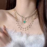 Copper Alloy Crystal Mermaid Princess Necklace – Jewelry Gift Ideas — 5